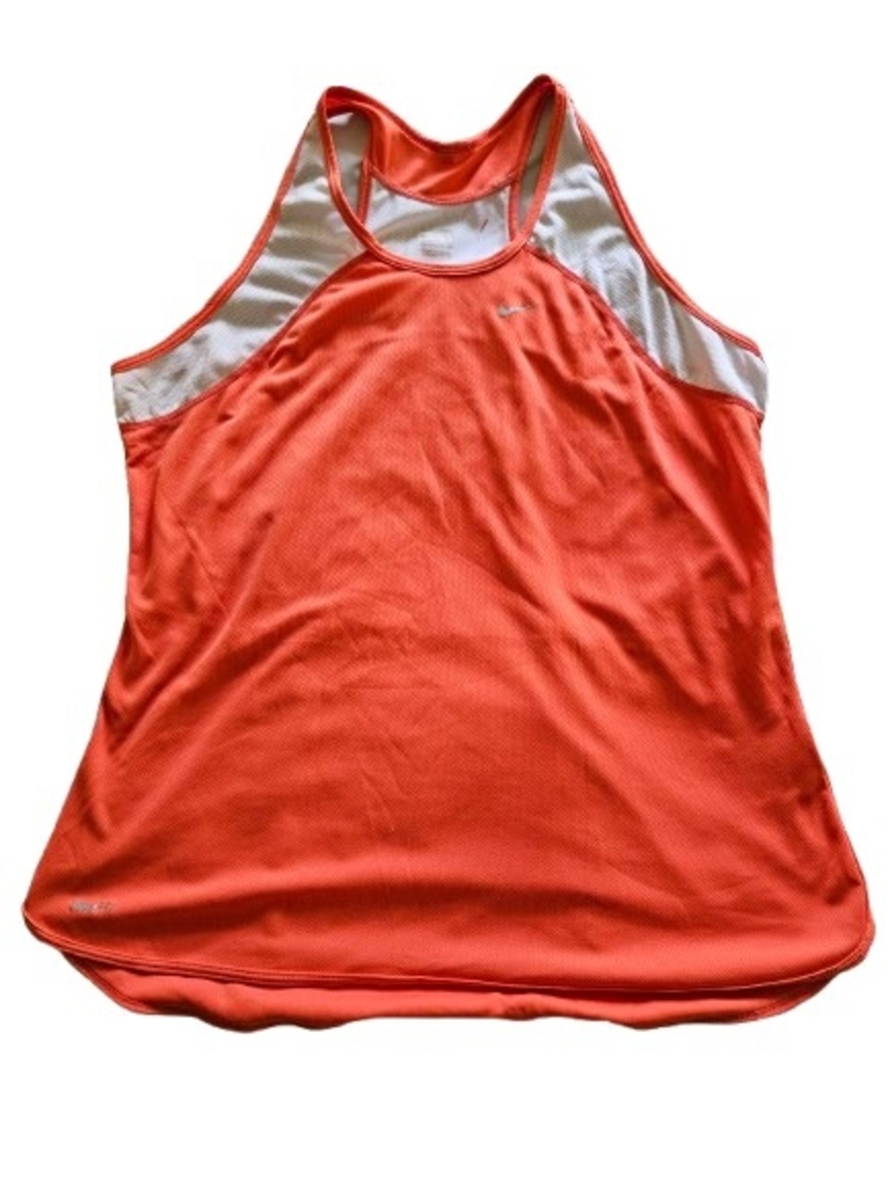 Nike Dri-FIT Coral Orange Racerback Tank Top XL Athletic Workout Running